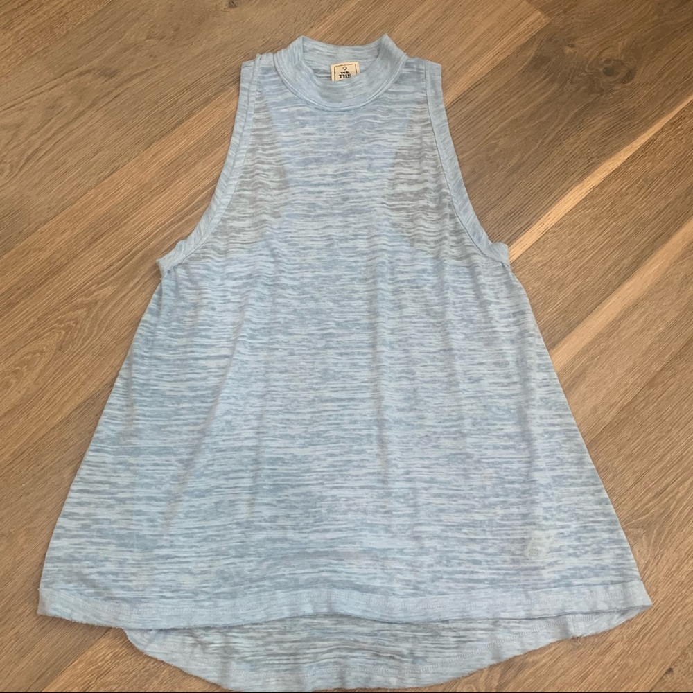 Sky Blue Free People Tank Top
